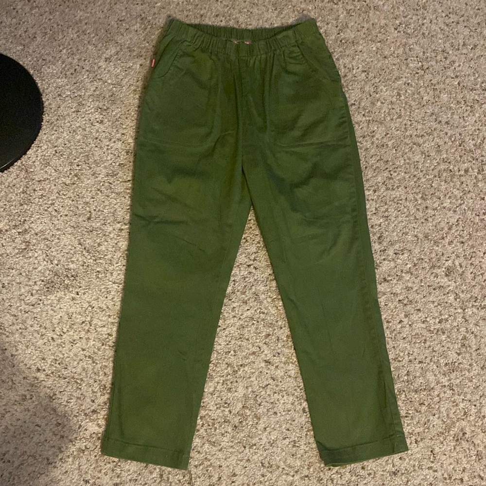 WOMAN WITHIN Green Stretchy Pants